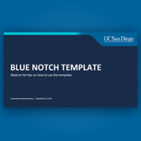 Calibri PowerPoint Template (Blue Notch)